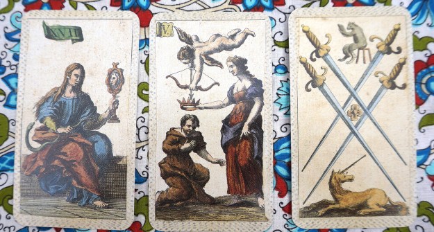 Taurus: Prudence ~ Gemini: The Lovers ~ Cancer: 4 of Swords