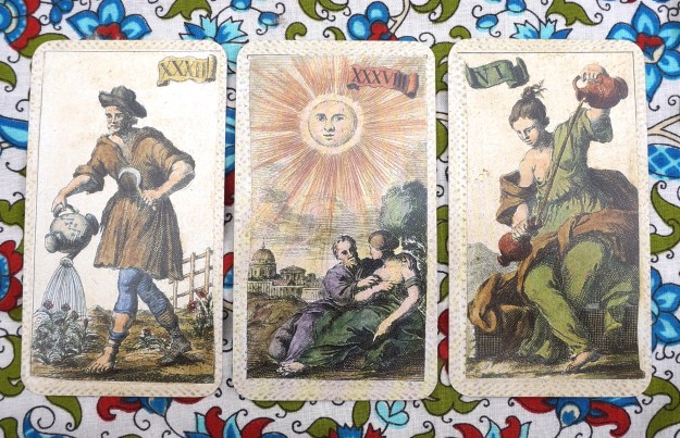 Scorpio: Aquarius (Yes, that's correct!) ~ Sagittarius: The Sun ~ Capricorn: Temperance