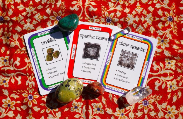 Leo: Unakite (Jasper) ~ Virgo: Apache Tears ~ Libra: Clear Quartz