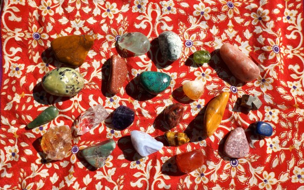 The stones of summer!   Crystals delight the eye and the soul.