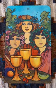 Clue for the Beginning of January: 3 of Cups